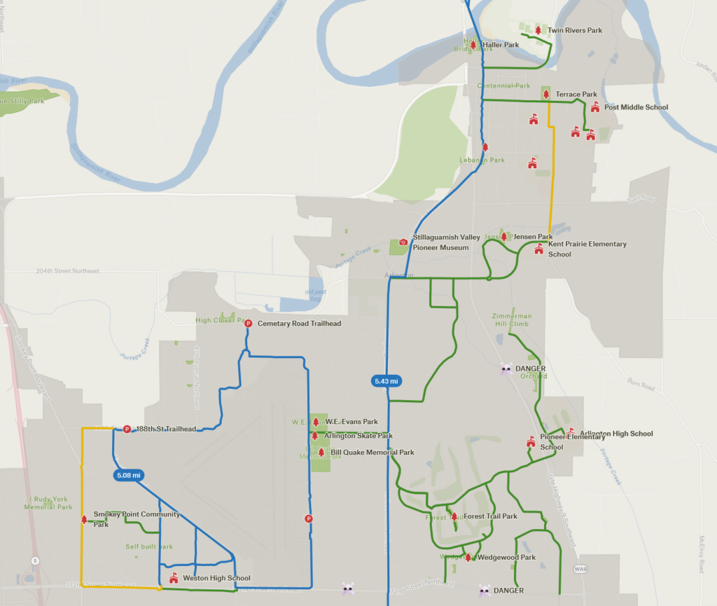 Bikeways of Arlington Map